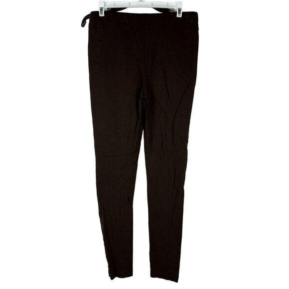 Narration Womens Brown Slim-Fit Stretch Pants W/ Gold Button Accents Size M - Picture 7 of 7